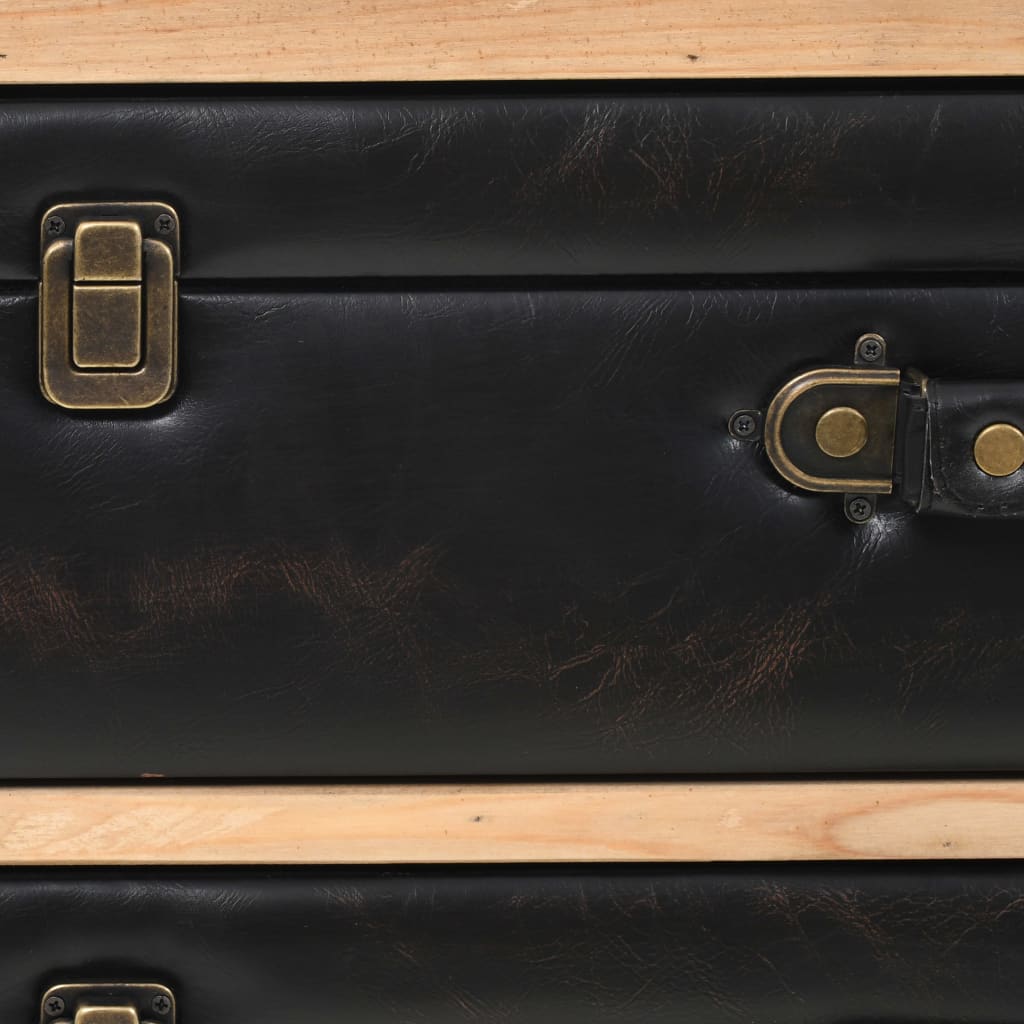 Schubladenkommode Massivholz Tanne 80x36x75 cm