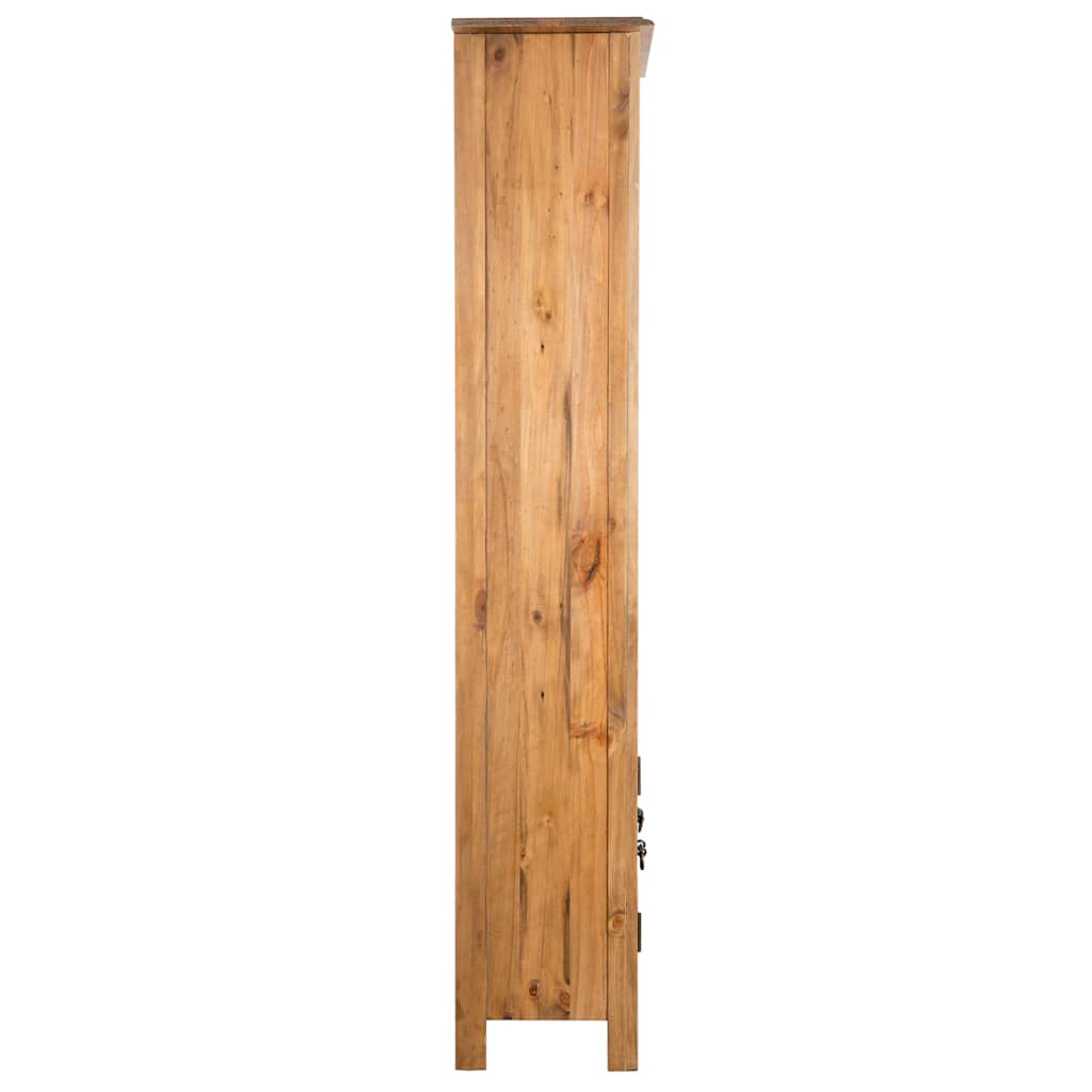 Badeværelse højskab massiv fyrretræ 48x32x170 cm