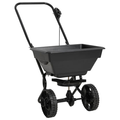 Handstreuwagen Salzstreuer PVC und Stahl 80x46x75 cm 15 L