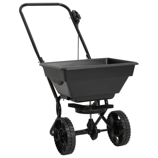 Handstreuwagen Salzstreuer PVC und Stahl 80x46x75 cm 15 L