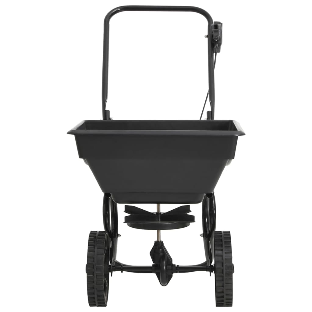 Handstreuwagen Salzstreuer PVC und Stahl 80x46x75 cm 15 L