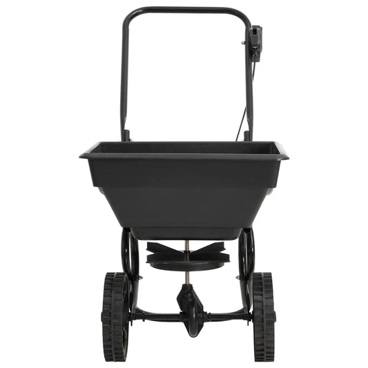Handstreuwagen Salzstreuer PVC und Stahl 80x46x75 cm 15 L