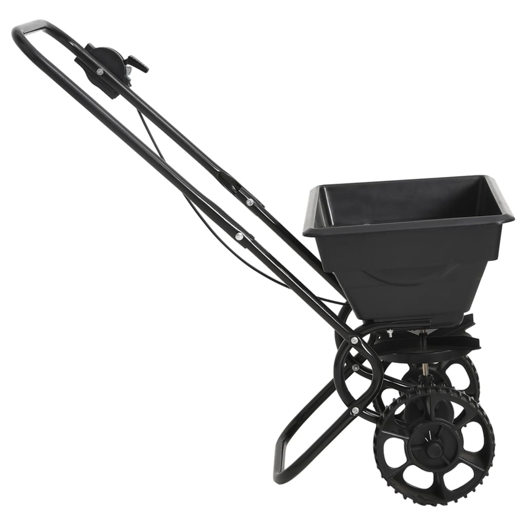 Handstreuwagen Salzstreuer PVC und Stahl 80x46x75 cm 15 L