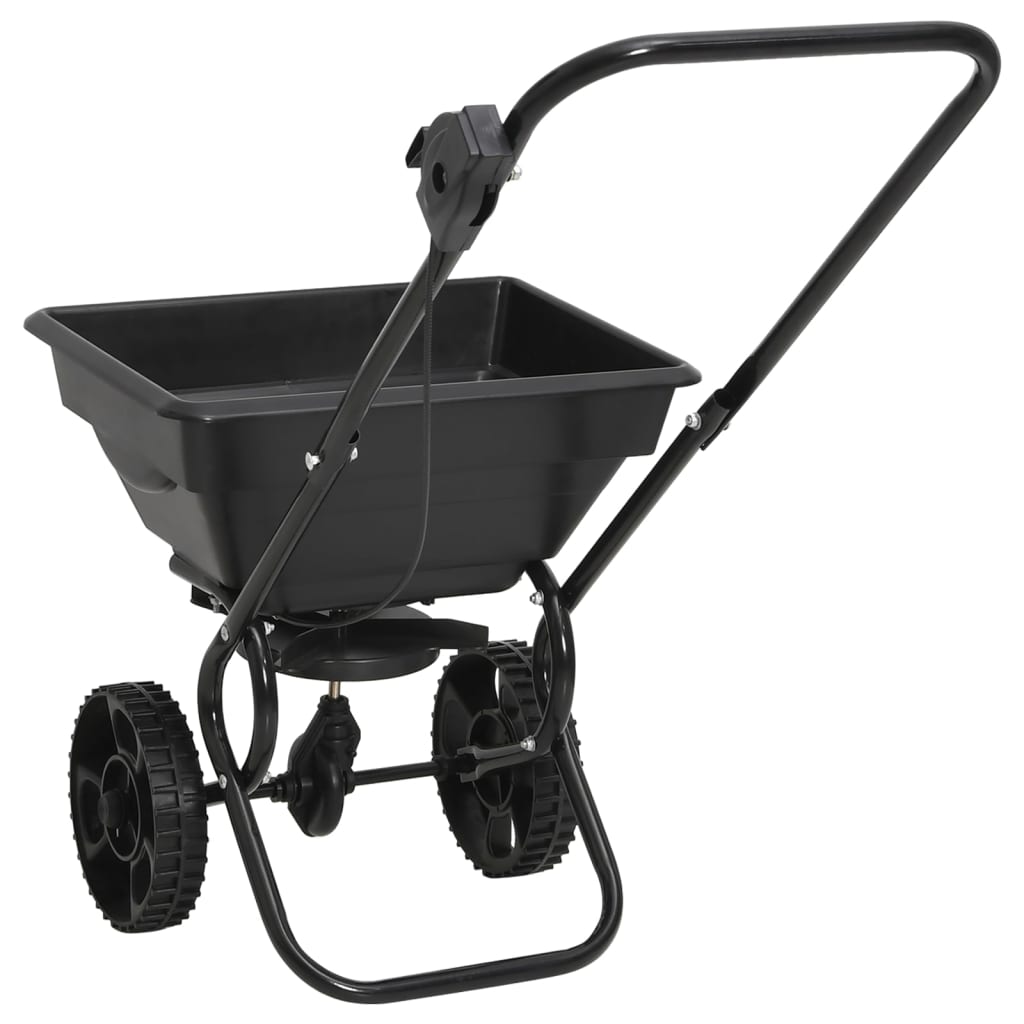 Handstreuwagen Salzstreuer PVC und Stahl 80x46x75 cm 15 L