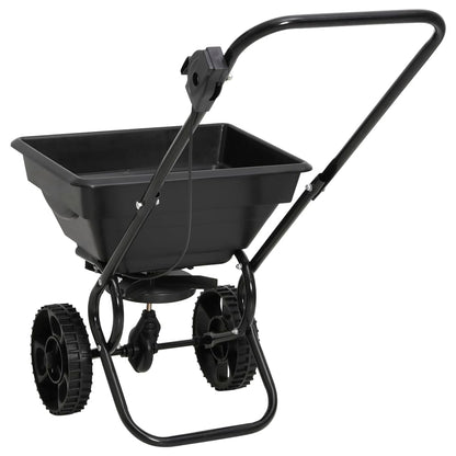 Handstreuwagen Salzstreuer PVC und Stahl 80x46x75 cm 15 L