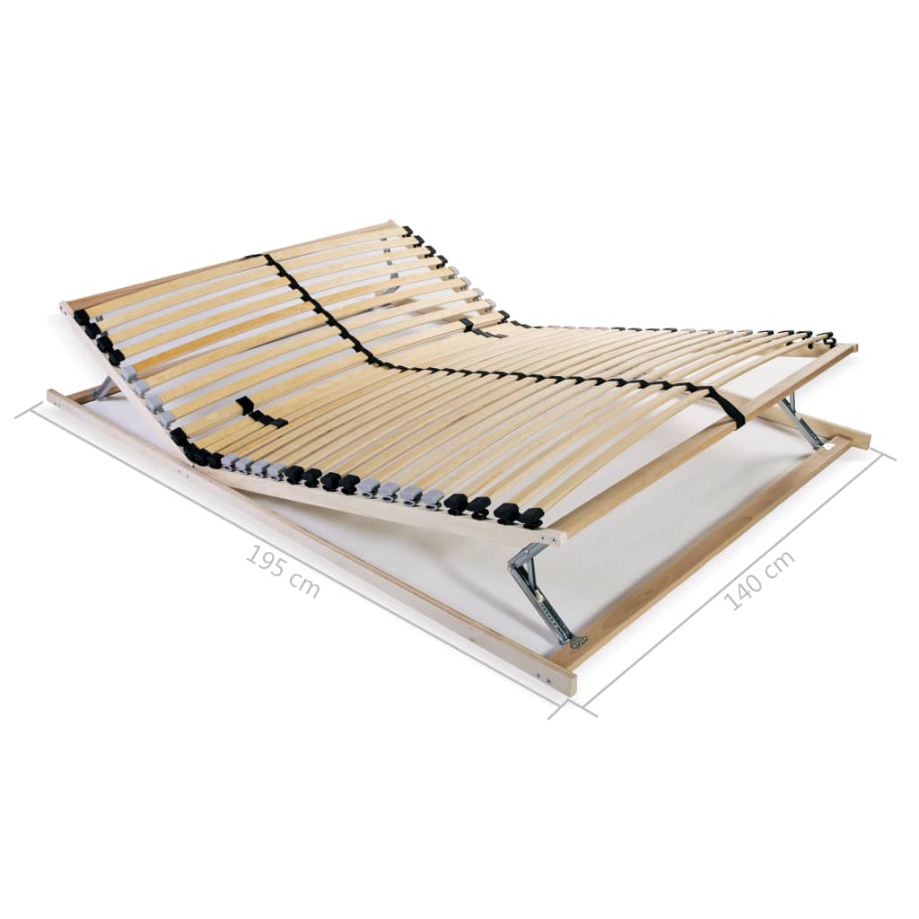 Lattenrost mit 28 Latten 7 Zonen 140x200 cm