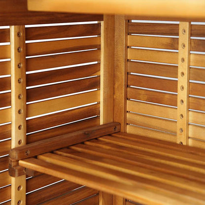 Bartisch 110x50x105 cm Massivholz Akazie