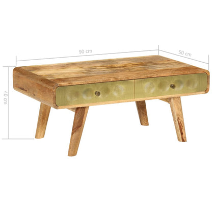 Couchtisch Massivholz Mango 90x50x40 cm