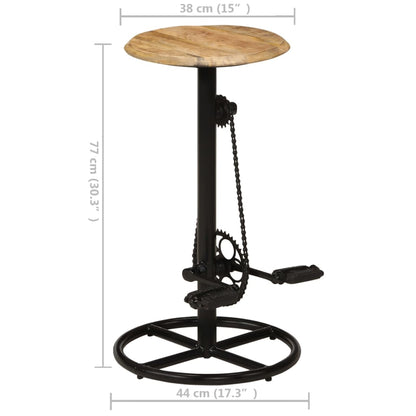 Barhocker 2 Stk. Massivholz Mango
