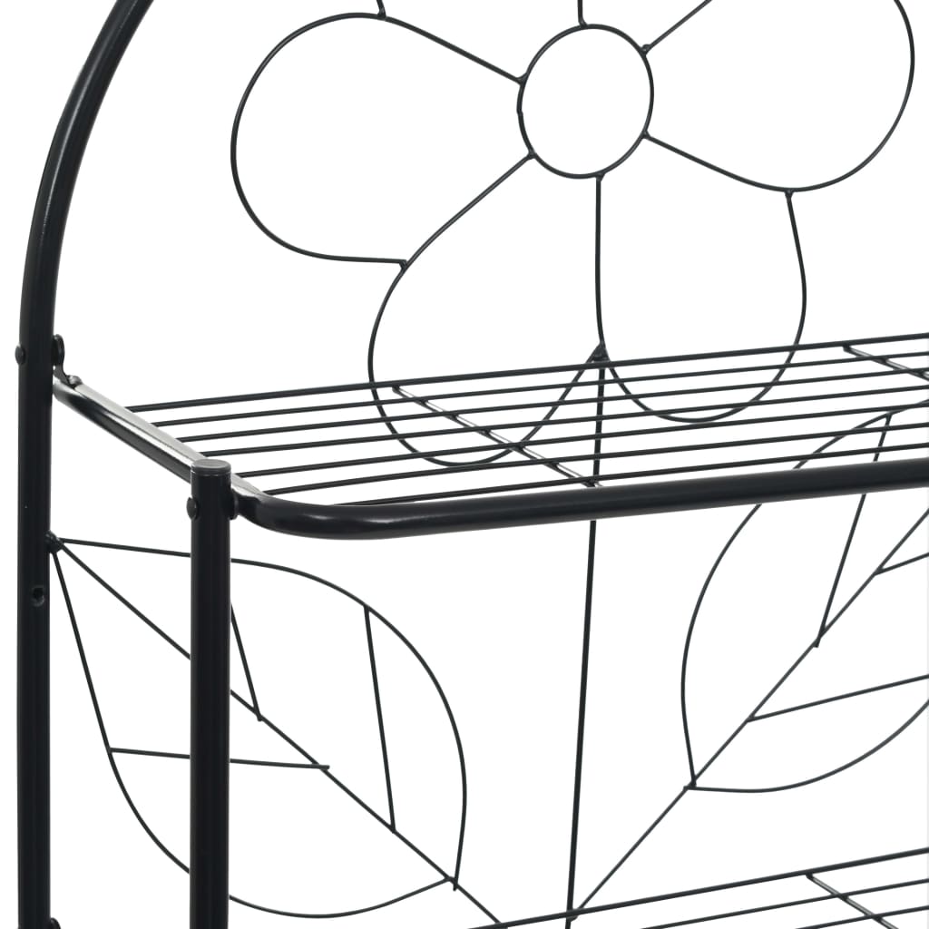 Toilettenregal Schwarz 60x33x174 cm