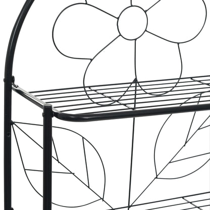 Toilettenregal Schwarz 60x33x174 cm