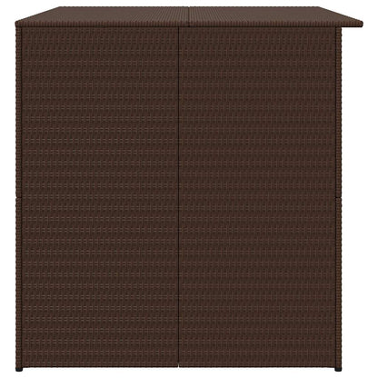 Garden-Auflagenbox Braun 150x100x100 cm Poly Rattan