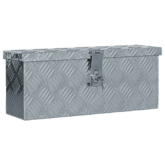 Aluminiumskasse 48,5 x 14 x 20 cm Sølv