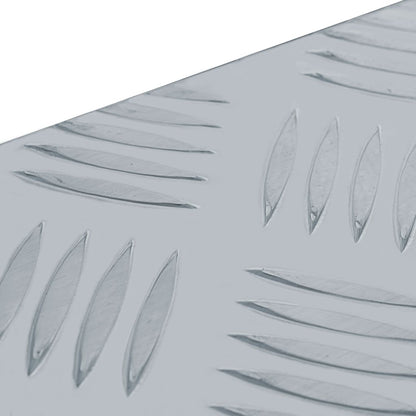 Aluminiumskasse 61,5 x 26,5 x 30 cm Sølv