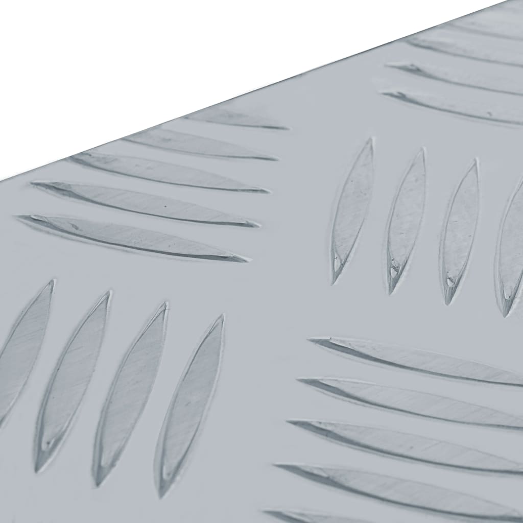 Aluminiumskasse 76,5×26,5×33 cm Sølv