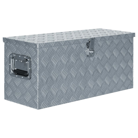 Aluminiumskasse 80×30×35 cm Sølv
