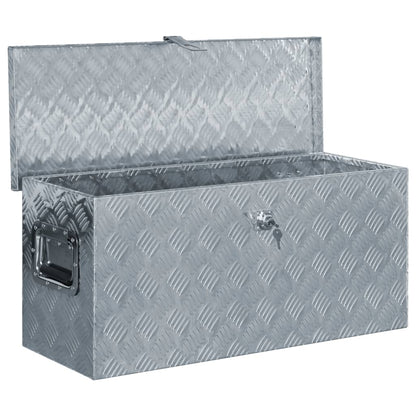 Aluminiumskasse 80×30×35 cm Sølv