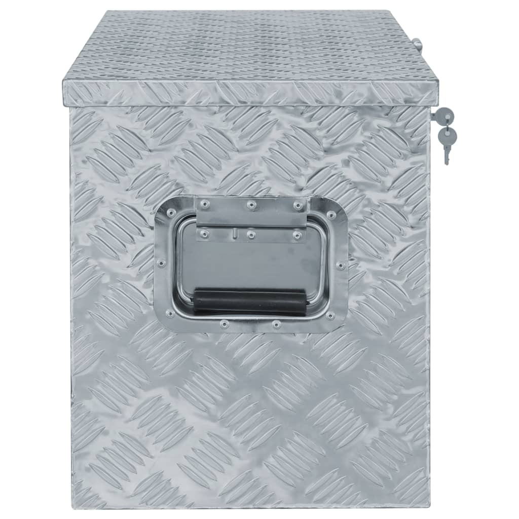Aluminiumskasse 90,5×35×40 cm Sølv