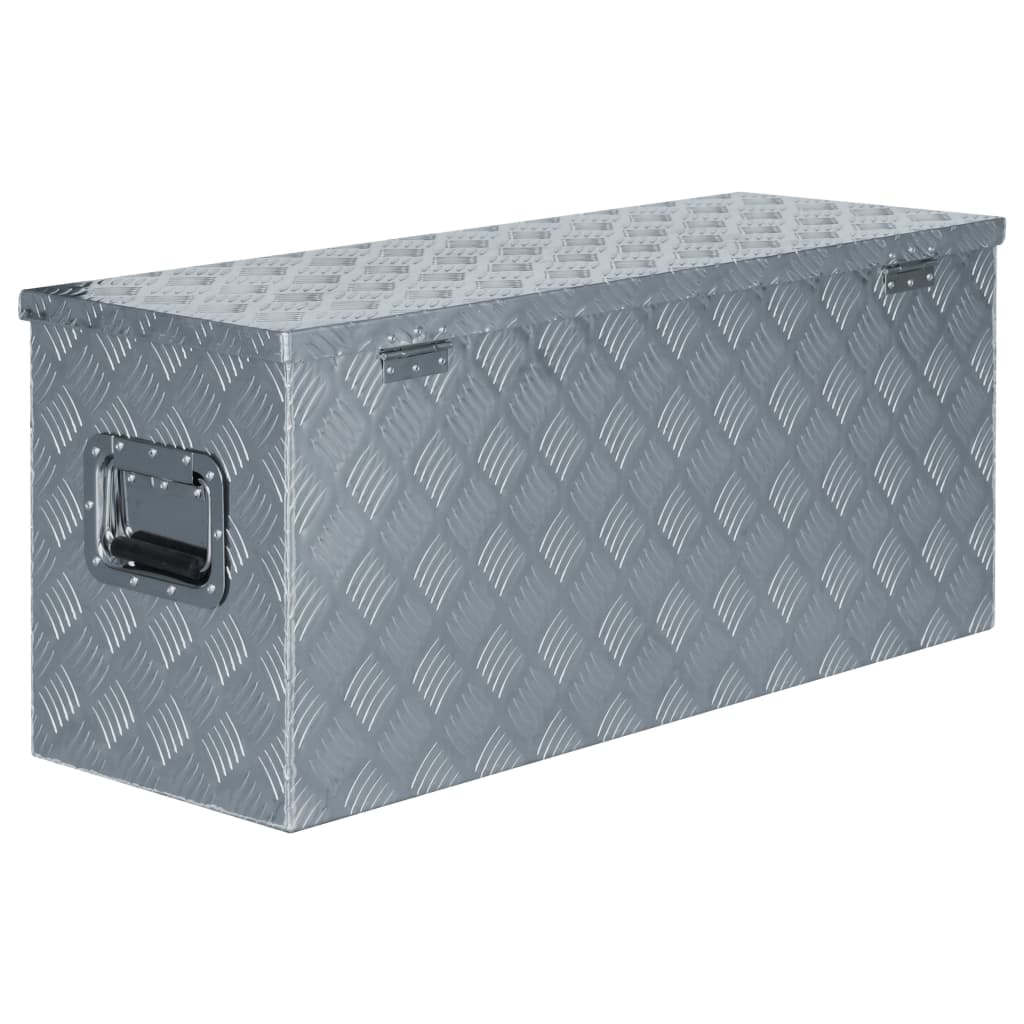 Aluminiumskasse 90,5×35×40 cm Sølv