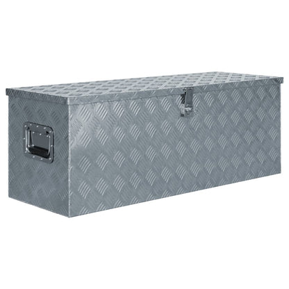 Aluminiumskasse 110,5×38,5×40 cm Sølv