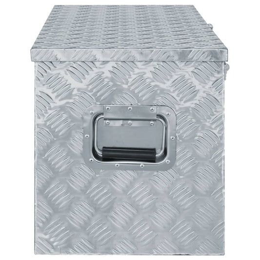 Aluminiumskasse 110,5×38,5×40 cm Sølv