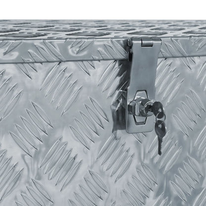 Aluminiumskasse 110,5×38,5×40 cm Sølv