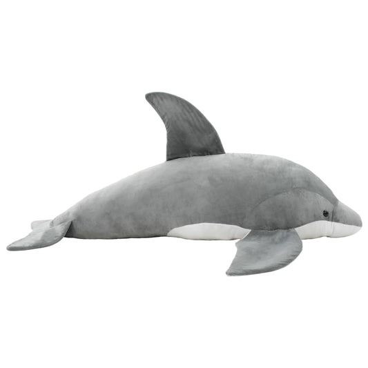 Delfin Kuscheltier Plüsch Grau
