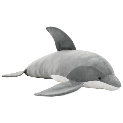 Delfin Kuscheltier Plüsch Grau