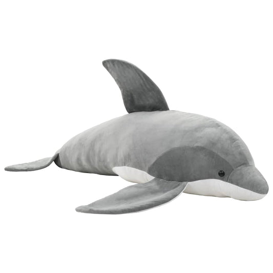 Delfin Kuscheltier Plüsch Grau