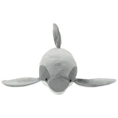 Delfin Kuscheltier Plüsch Grau