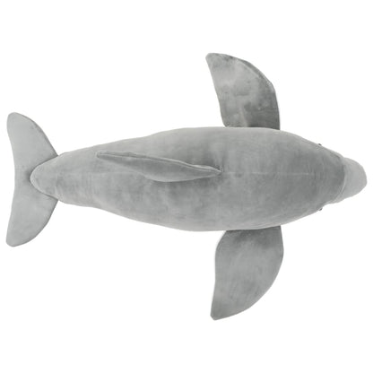 Delfin Kuscheltier Plüsch Grau