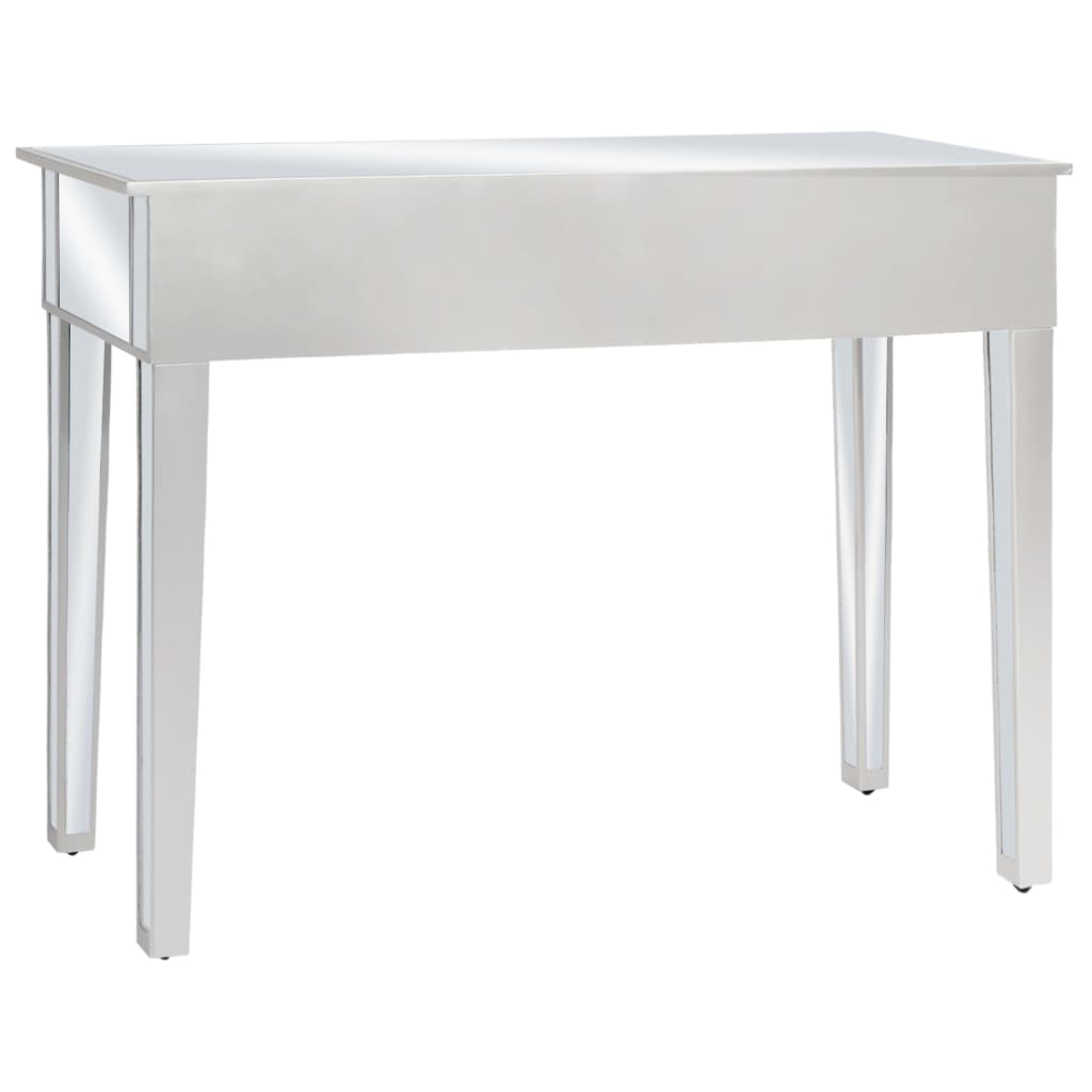 Spejlkonsolbord af MDF og glas 106,5x38x76,5 cm