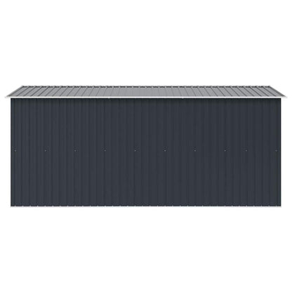 Gerätehaus 257x392x181 cm Metall Anthrazit