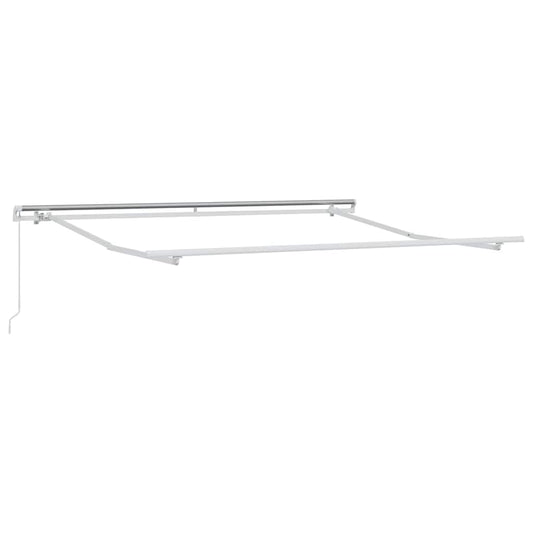 Markise Weiß 3,5 x 2,5 m Metall