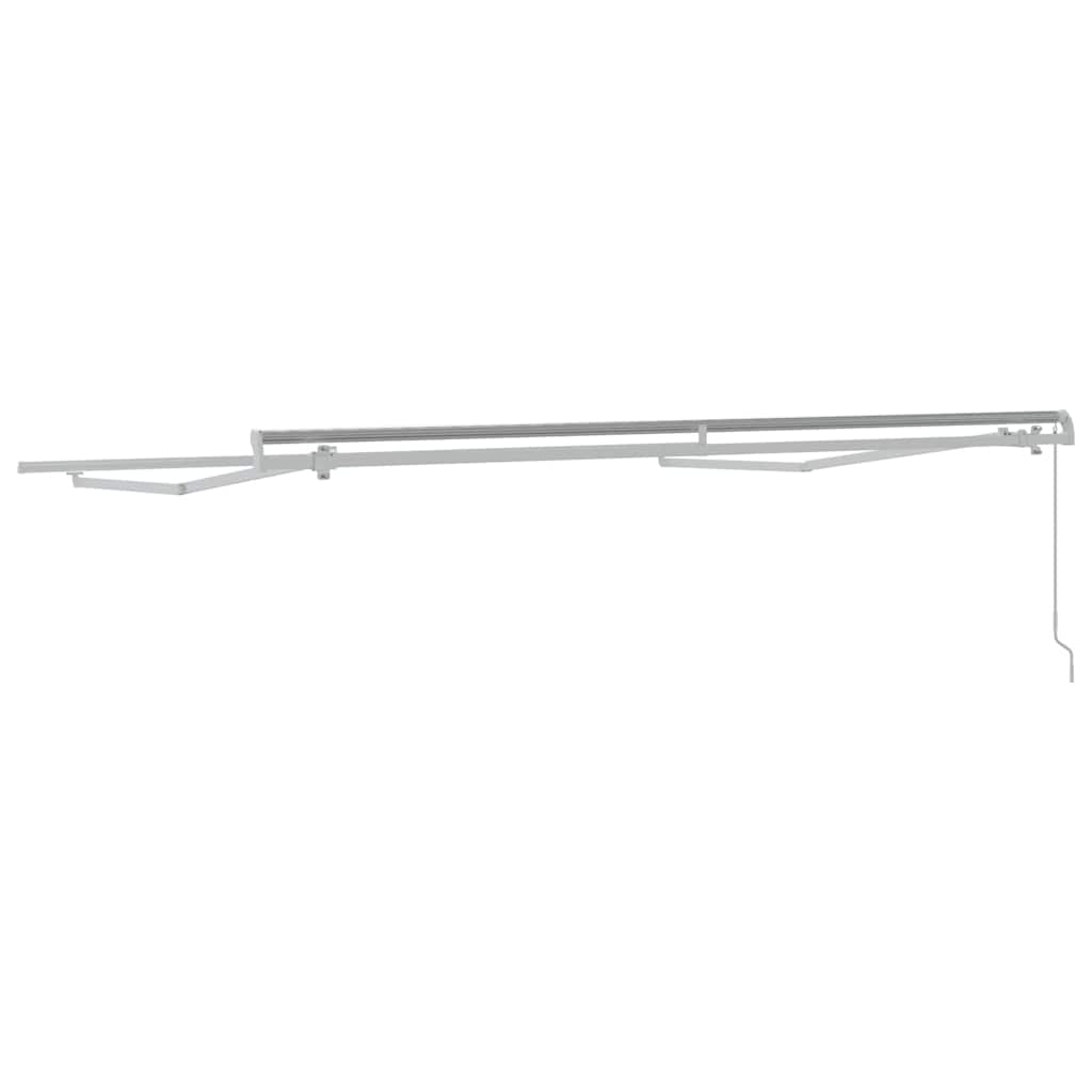Markise Weiß 3,5 x 2,5 m Metall