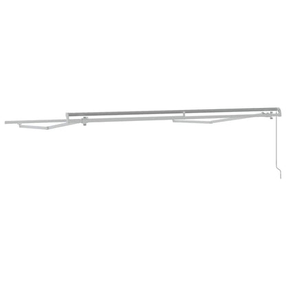 Markise Weiß 3,5 x 2,5 m Metall