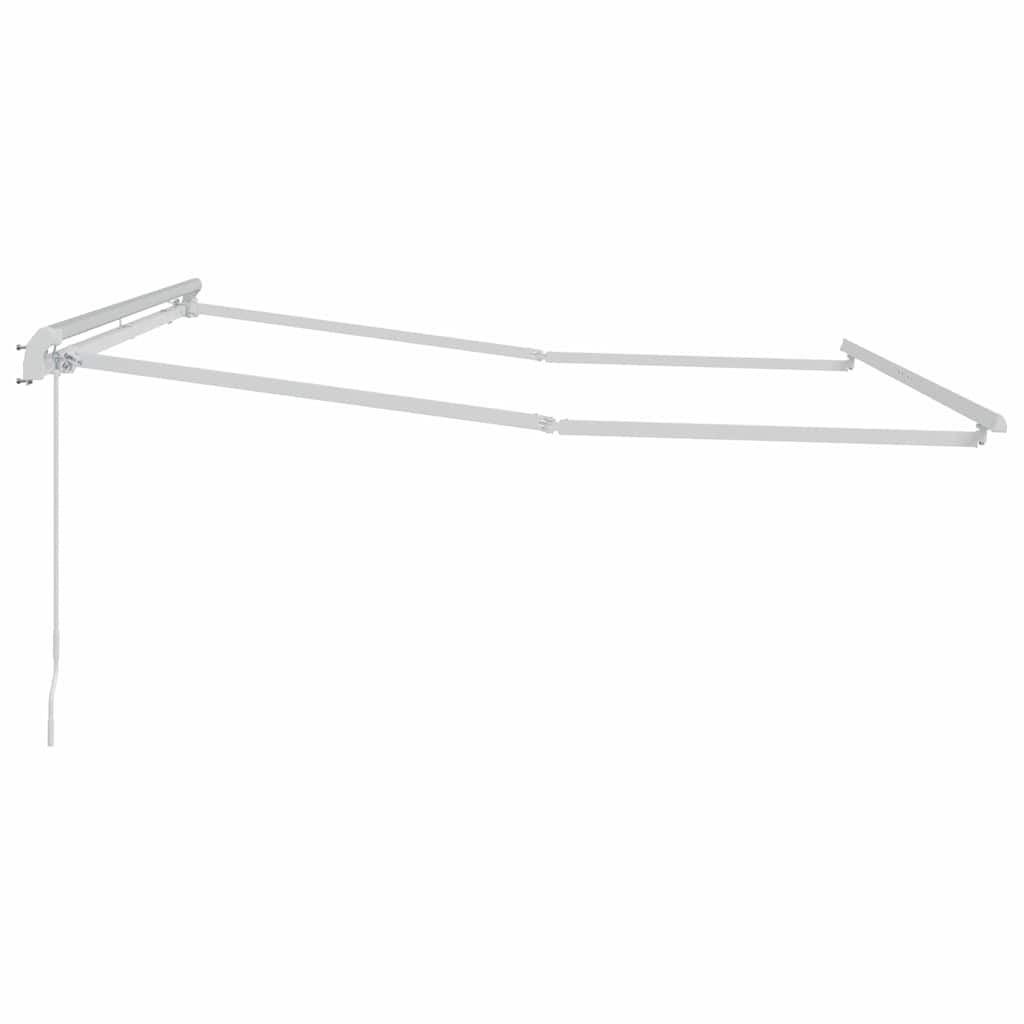 Markise Weiß 3,5 x 2,5 m Metall
