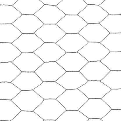 Drahtzaun Stahl mit PVC-Beschichtung 25x0,5 m Grau