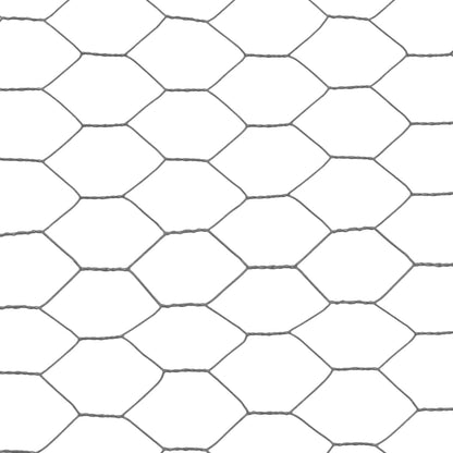 Drahtzaun Stahl mit PVC-Beschichtung 25x0,75 m Grau