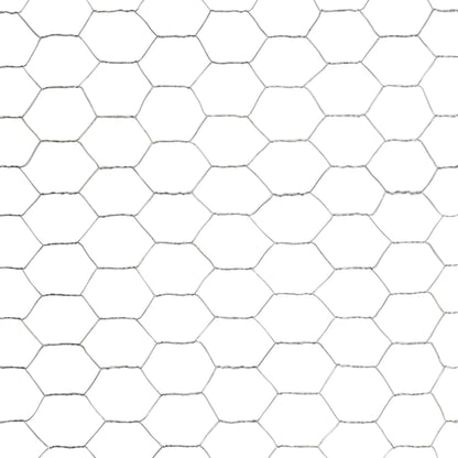Drahtzaun Verzinkter Stahl 25x1,5 m Silbern