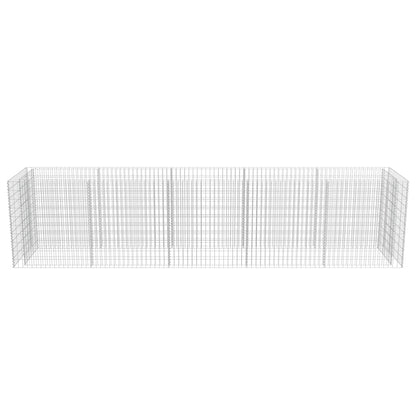 Gabionen-Hochbeet Verzinkter Stahl 450×90×100 cm
