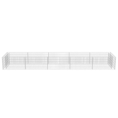 Gabionen-Hochbeet Verzinkter Stahl 450×90×50 cm