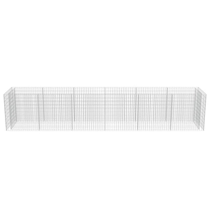 Gabionen-Hochbeet Verzinkter Stahl 540×90×100 cm