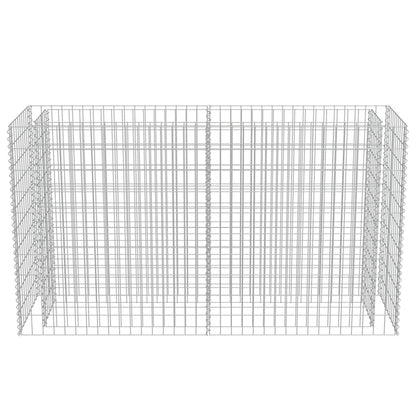 Gabionen-Hochbeet Verzinkter Stahl 180×50×100 cm
