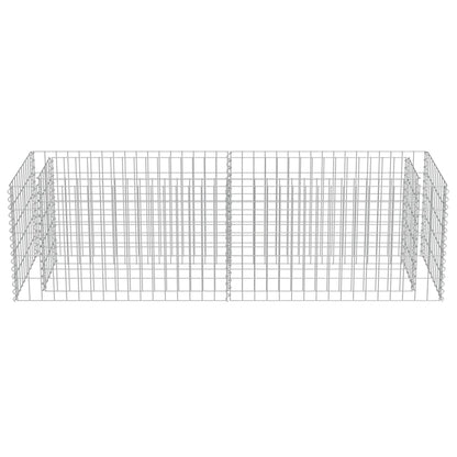 Gabionen-Hochbeet Verzinkter Stahl 180×50×50 cm