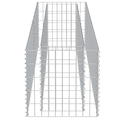 Gabionen-Hochbeet Verzinkter Stahl 180×50×50 cm