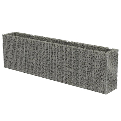 Gabionen-Hochbeet Verzinkter Stahl 360×50×100 cm