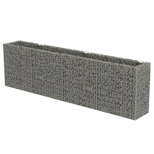 Gabionen-Hochbeet Verzinkter Stahl 360×50×100 cm
