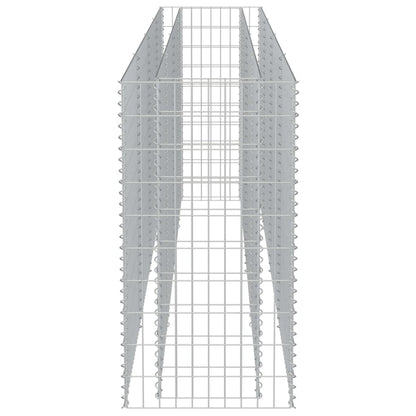 Gabionen-Hochbeet Verzinkter Stahl 360×50×100 cm