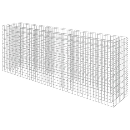 Gabionen-Hochbeet Verzinkter Stahl 270×50×100 cm